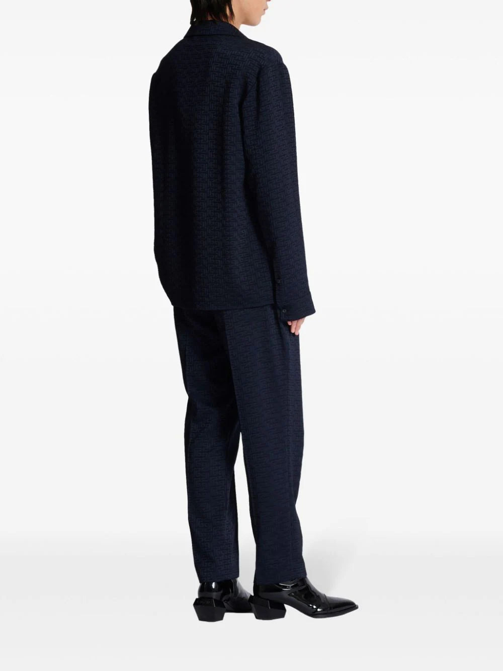 BALMAIN Pb Labyrinth Jacquard Pyjama Shirt