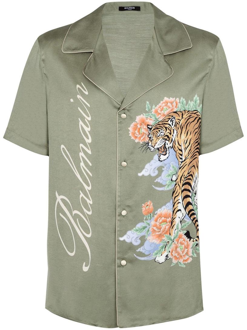 BALMAIN Shirt with tiger print
