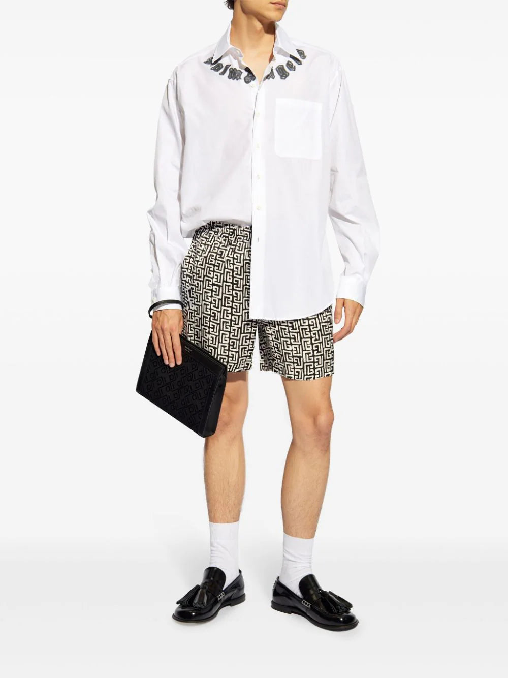 BALMAIN Shorts With Monogram
