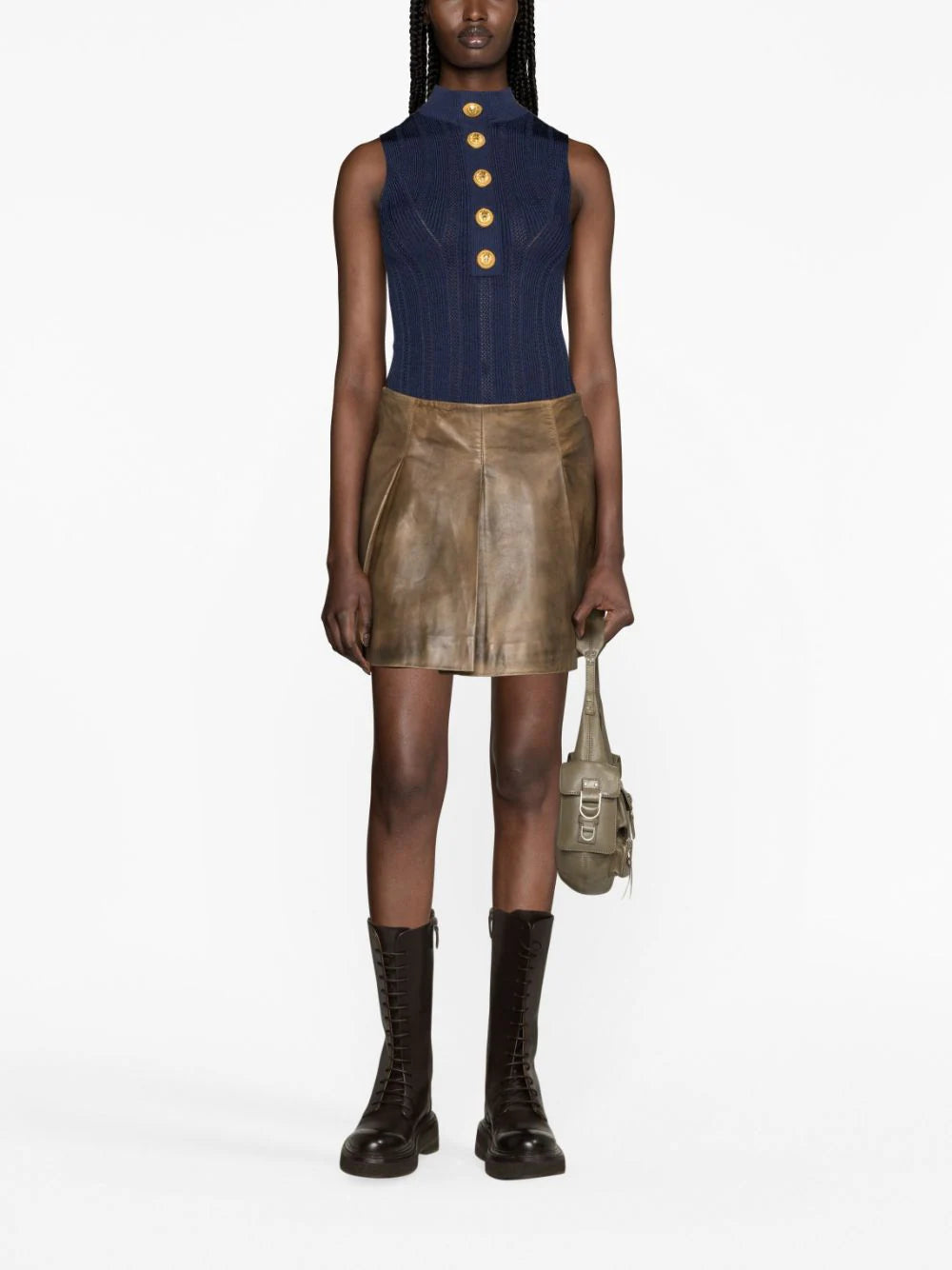 BALMAIN Sleeveless Knit Top
