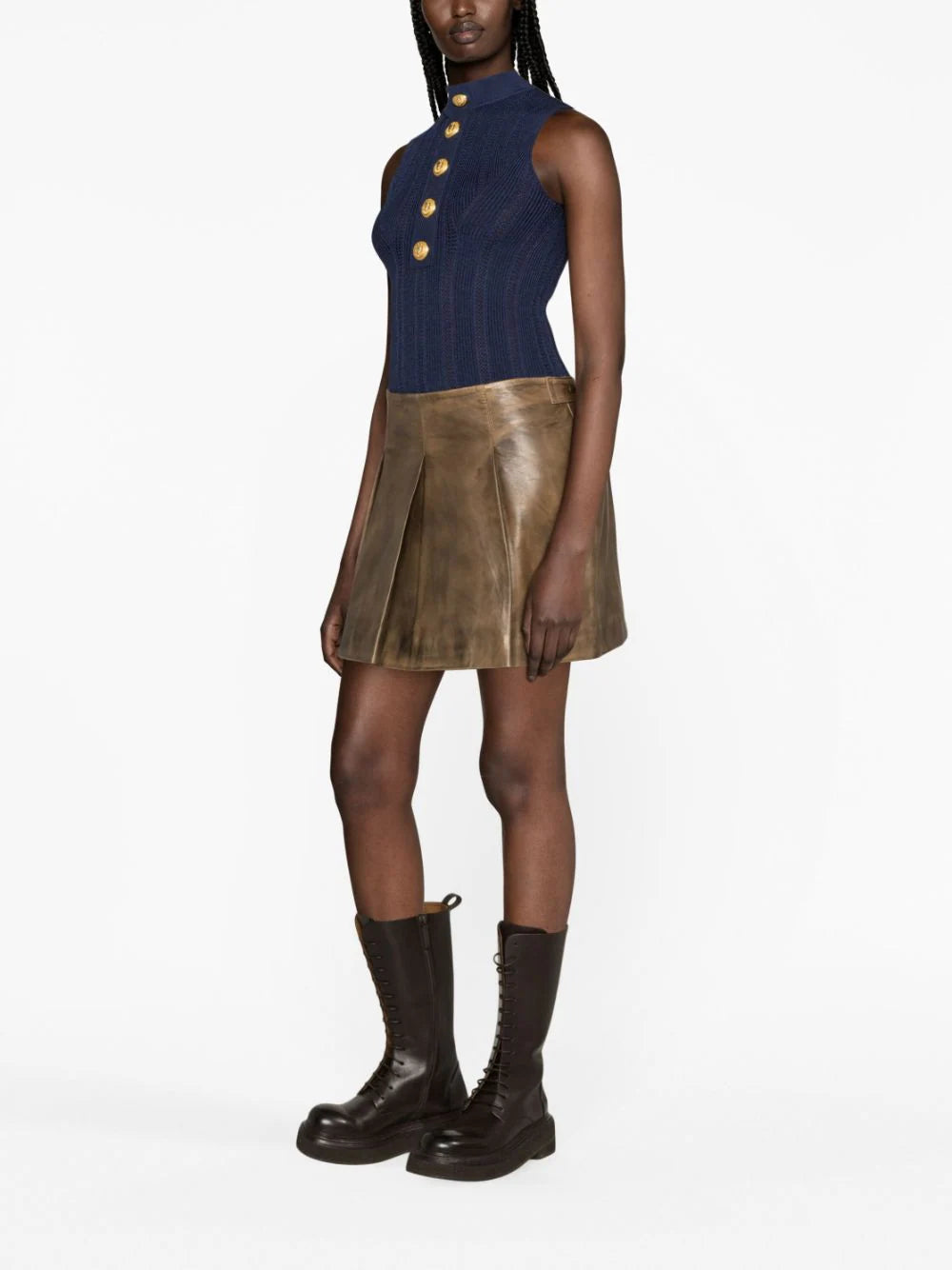 BALMAIN Sleeveless Knit Top