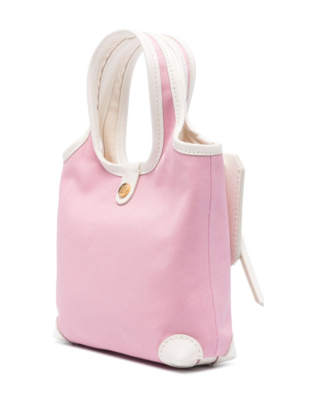 BALMAIN Small Canvas B-army Grocery Bag