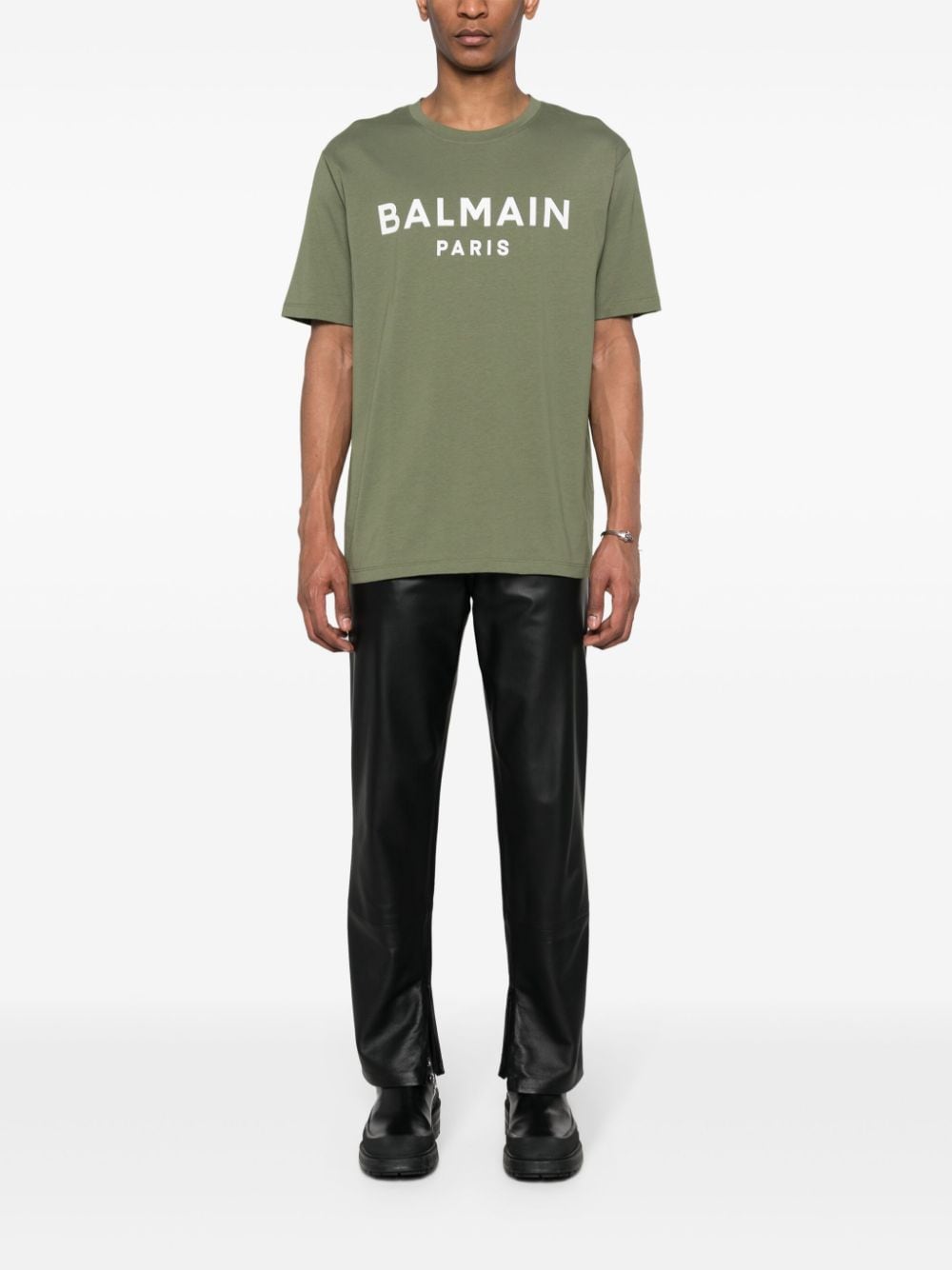 BALMAIN T-shirt With Balmain Paris