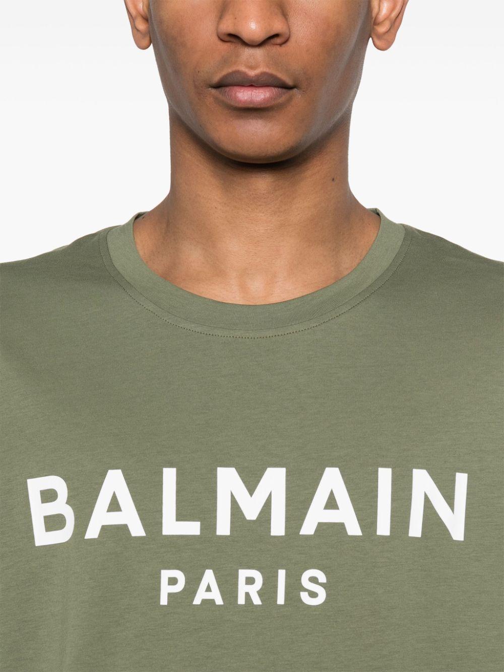 BALMAIN T-shirt With Balmain Paris