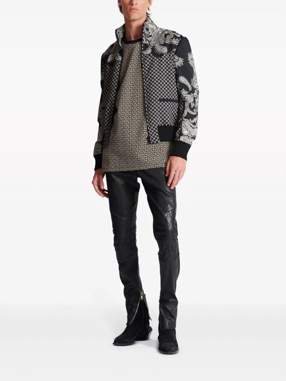 BALMAIN T-shirt With Monogram Print