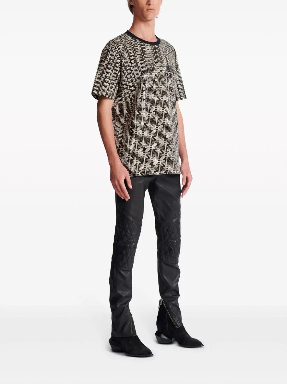 BALMAIN T-shirt With Monogram Print