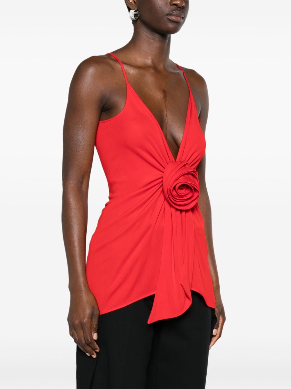 BALMAIN Top With Flower Detail