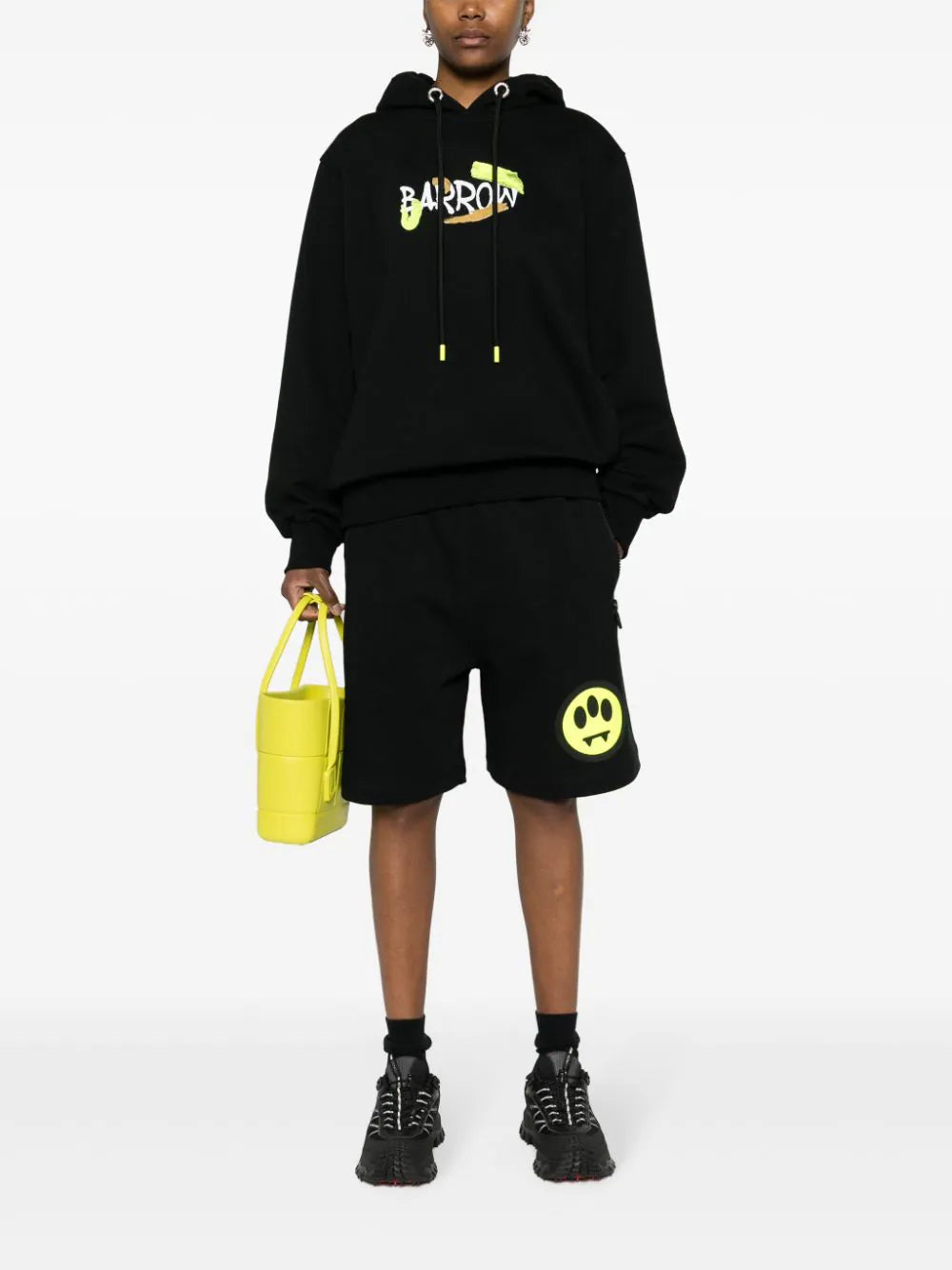 BARROW Barrow Face Motif Shorts