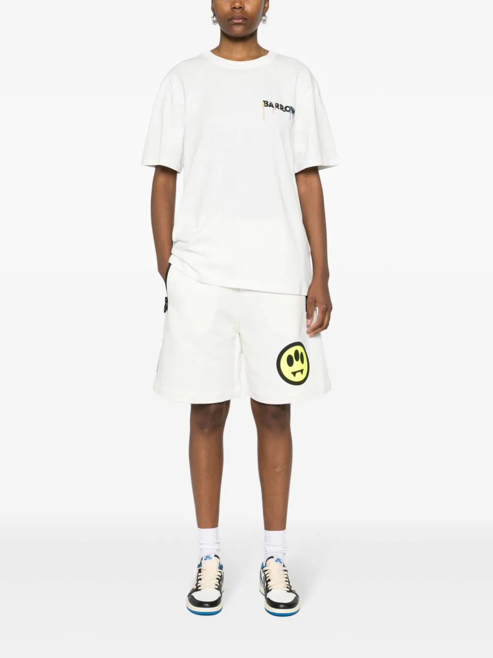 BARROW Barrow Face Motif Shorts