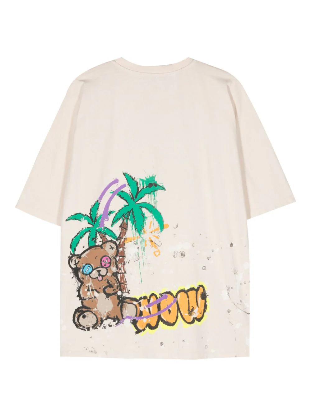 BARROW Barrow T-shirt Shaka Smile And Teddy Print