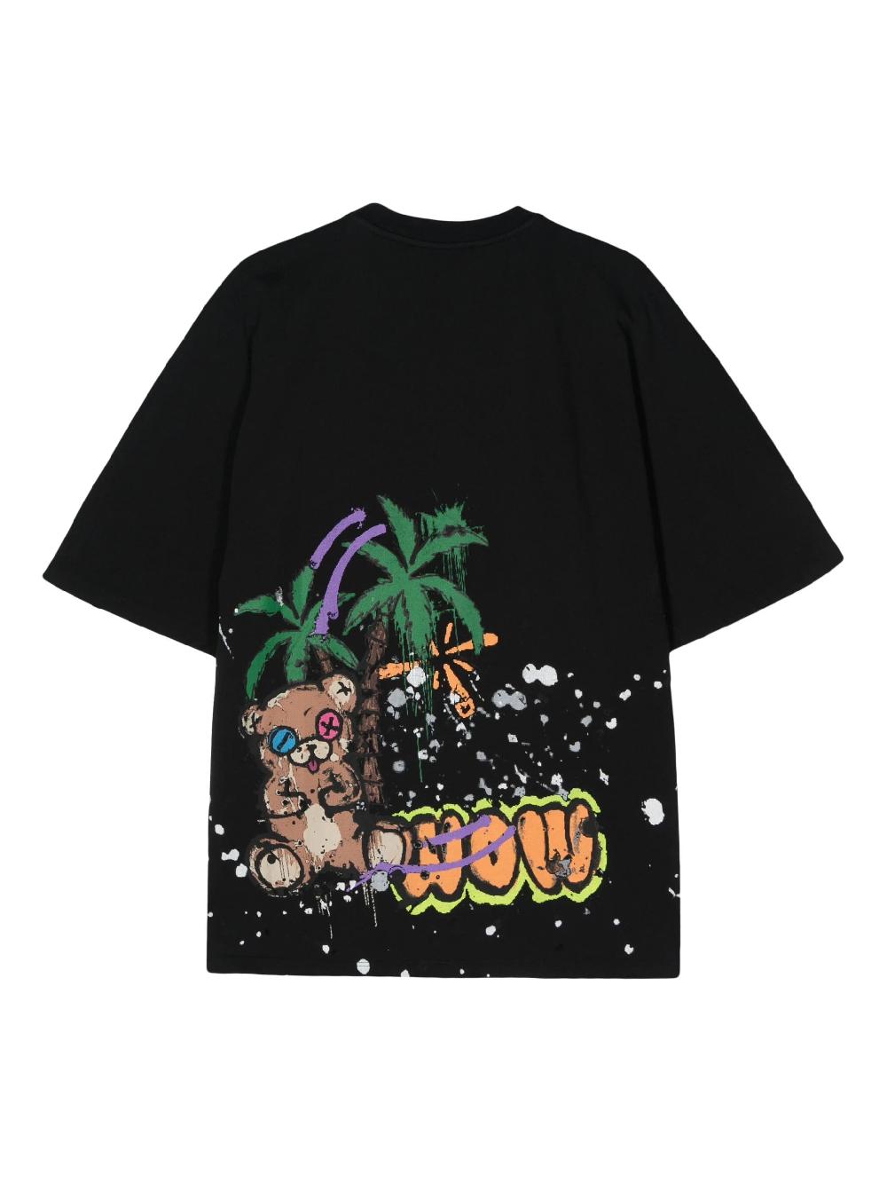 BARROW Barrow T-shirt Shaka Smile And Teddy Print
