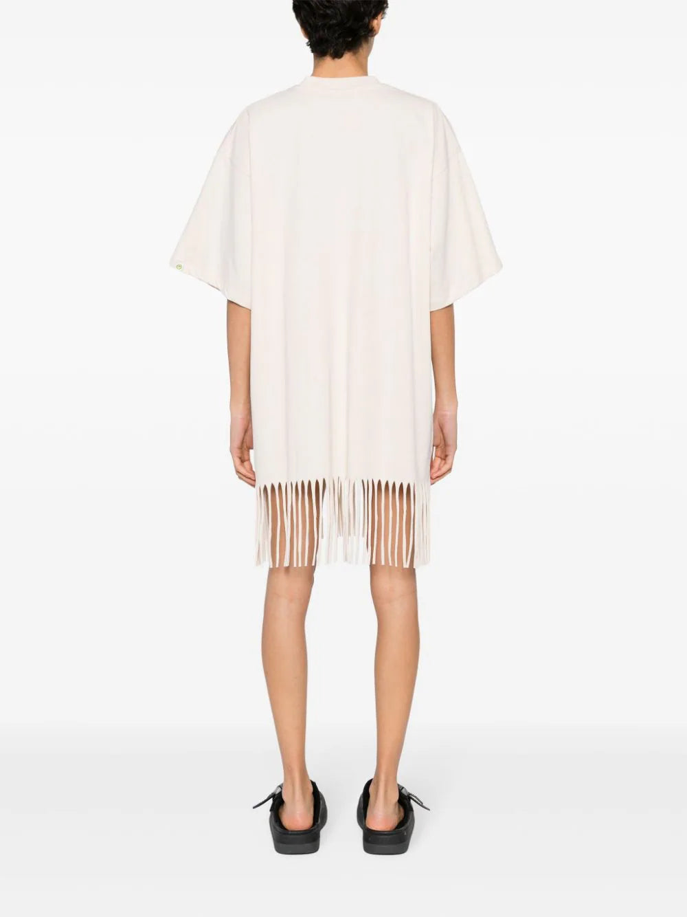 BARROW T-shirt Dress With Fringes