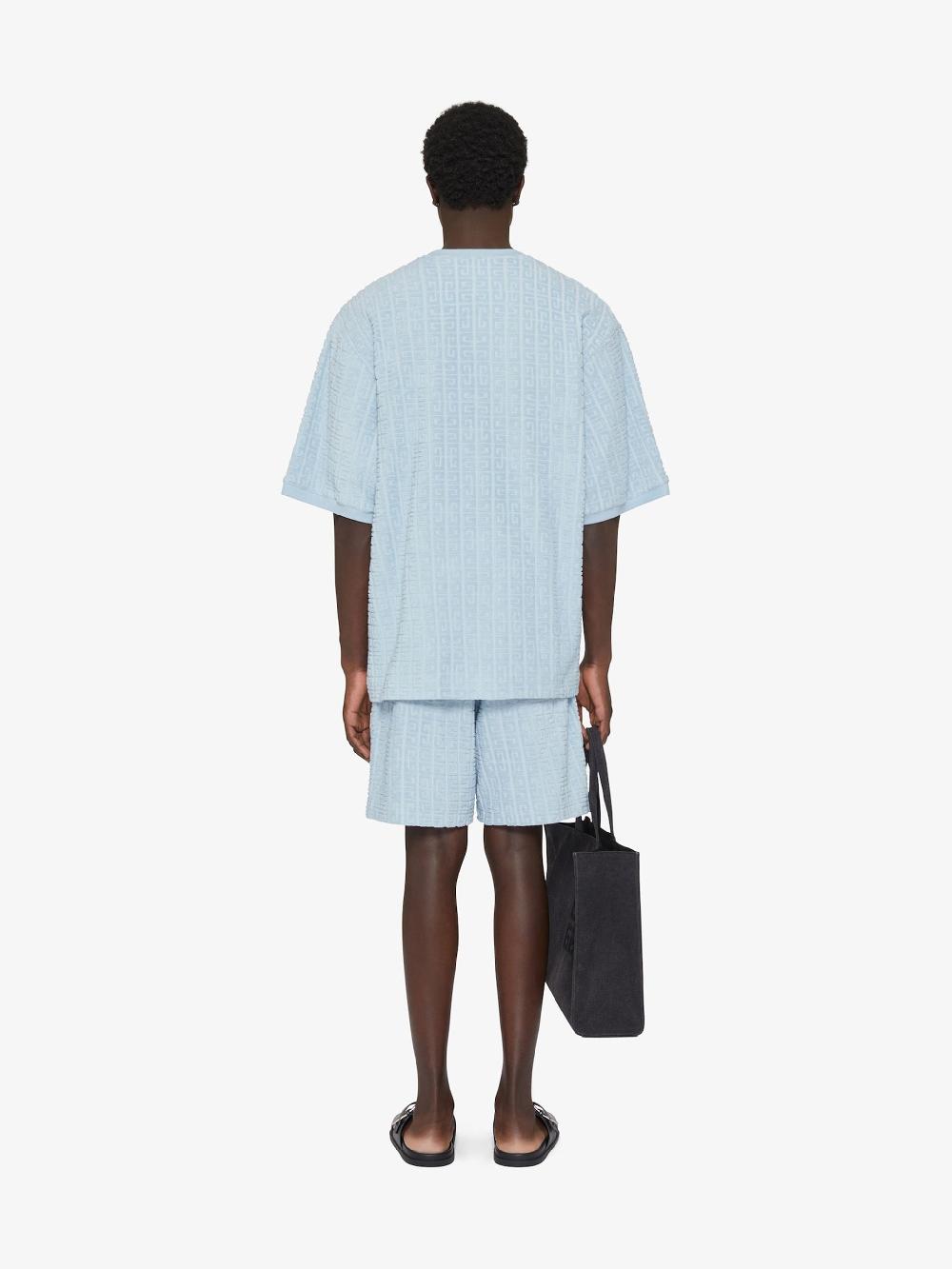 Givenchy Bermuda Shorts In 4g Towelling Cotton Jacquard