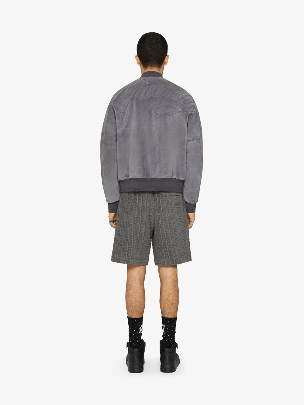 Givenchy Bermuda Shorts In 4g Towelling Cotton Jacquard