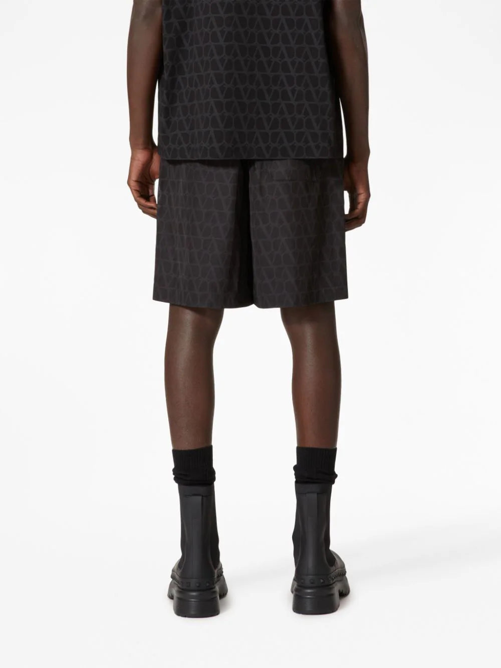 Valentino Garavani Bermuda Shorts With All-over Toile Iconographe