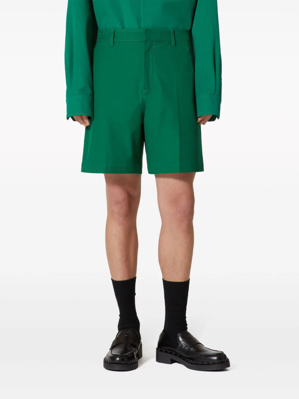 Valentino Garavani Bermuda Shorts With Rubberised V Detail