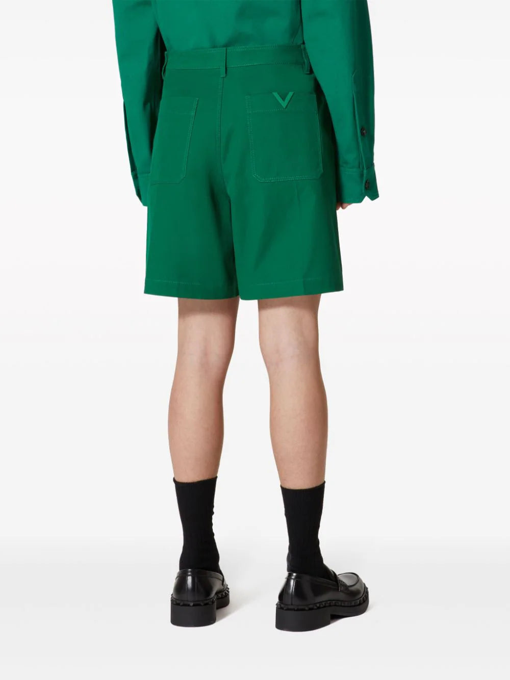 Valentino Garavani Bermuda Shorts With Rubberised V Detail