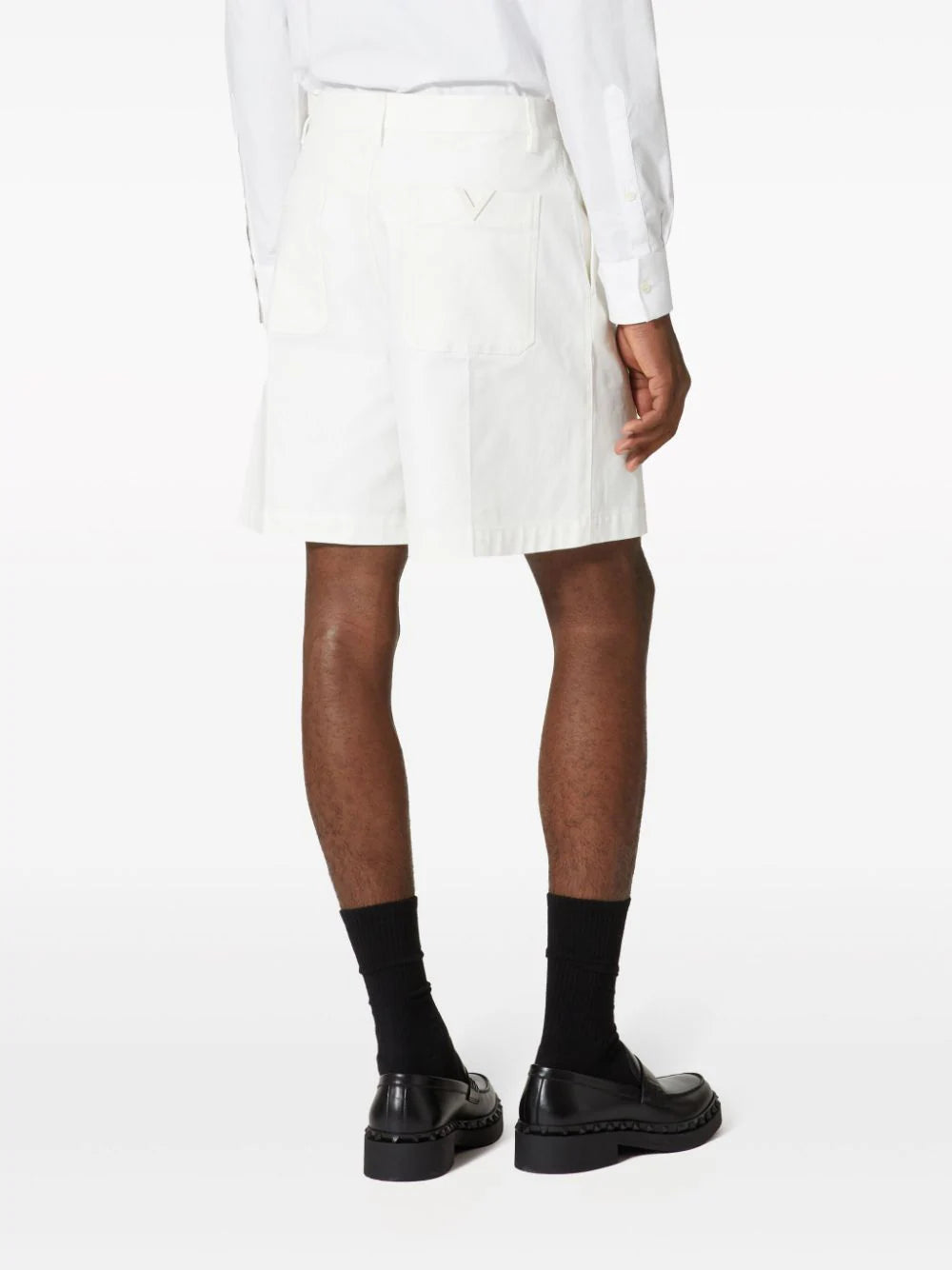 Valentino Garavani Bermuda Shorts With Rubberised V Detail