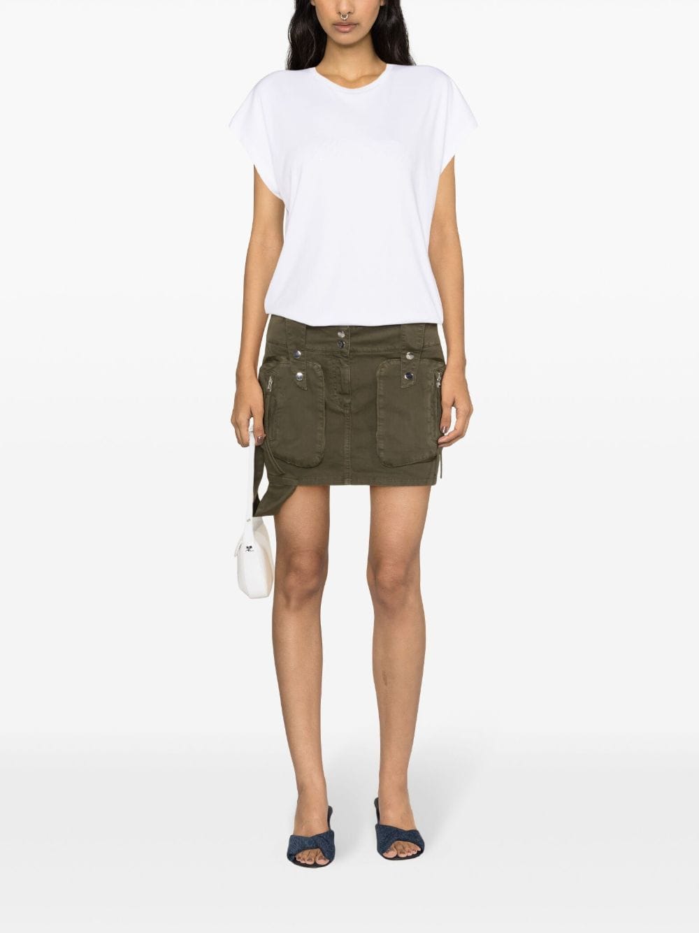 Blumarine Mini Skirt With Cargo Pockets