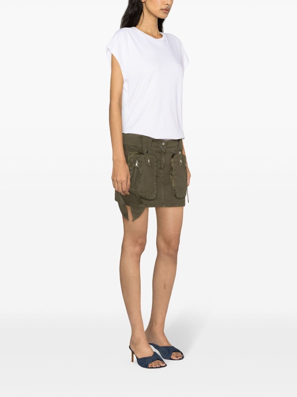 Blumarine Mini Skirt With Cargo Pockets