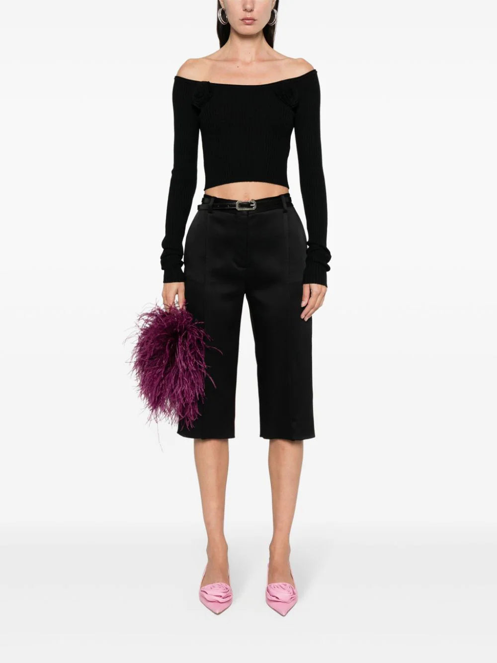 Blumarine Rose Knit Top