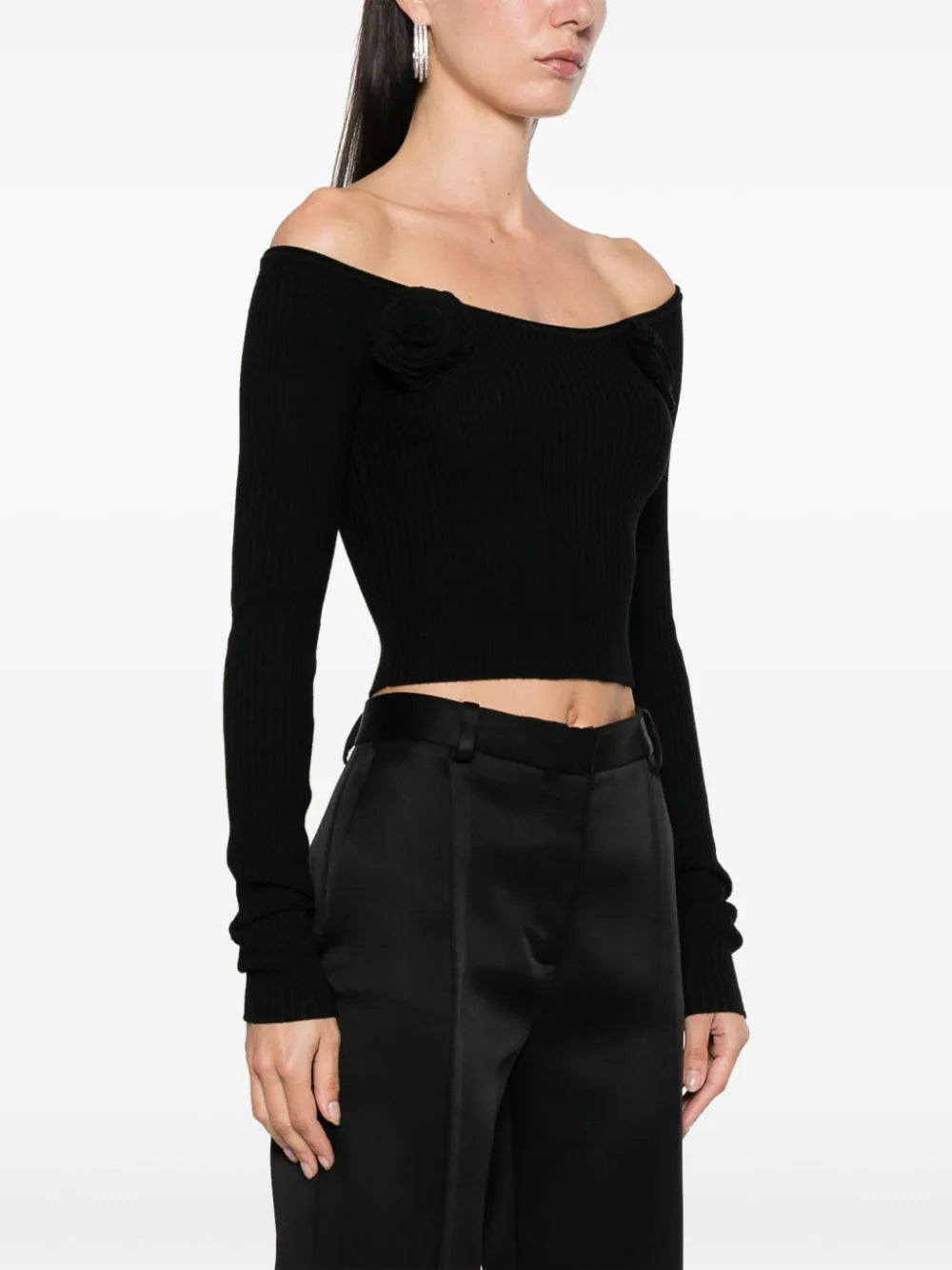 Blumarine Rose Knit Top