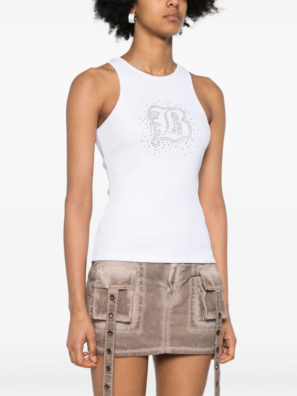 Blumarine Tank Top With B