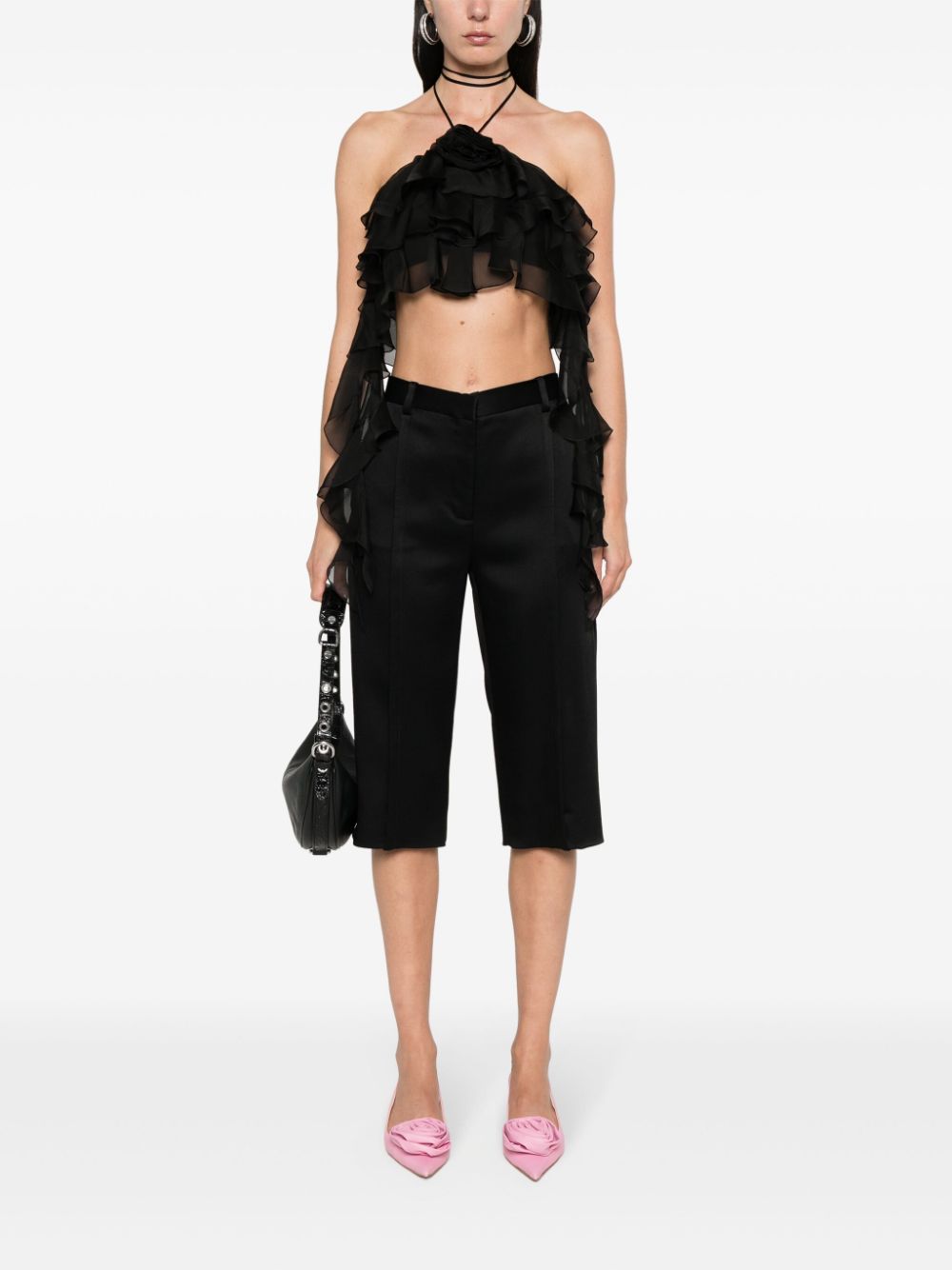 Blumarine Top With 3d Rose