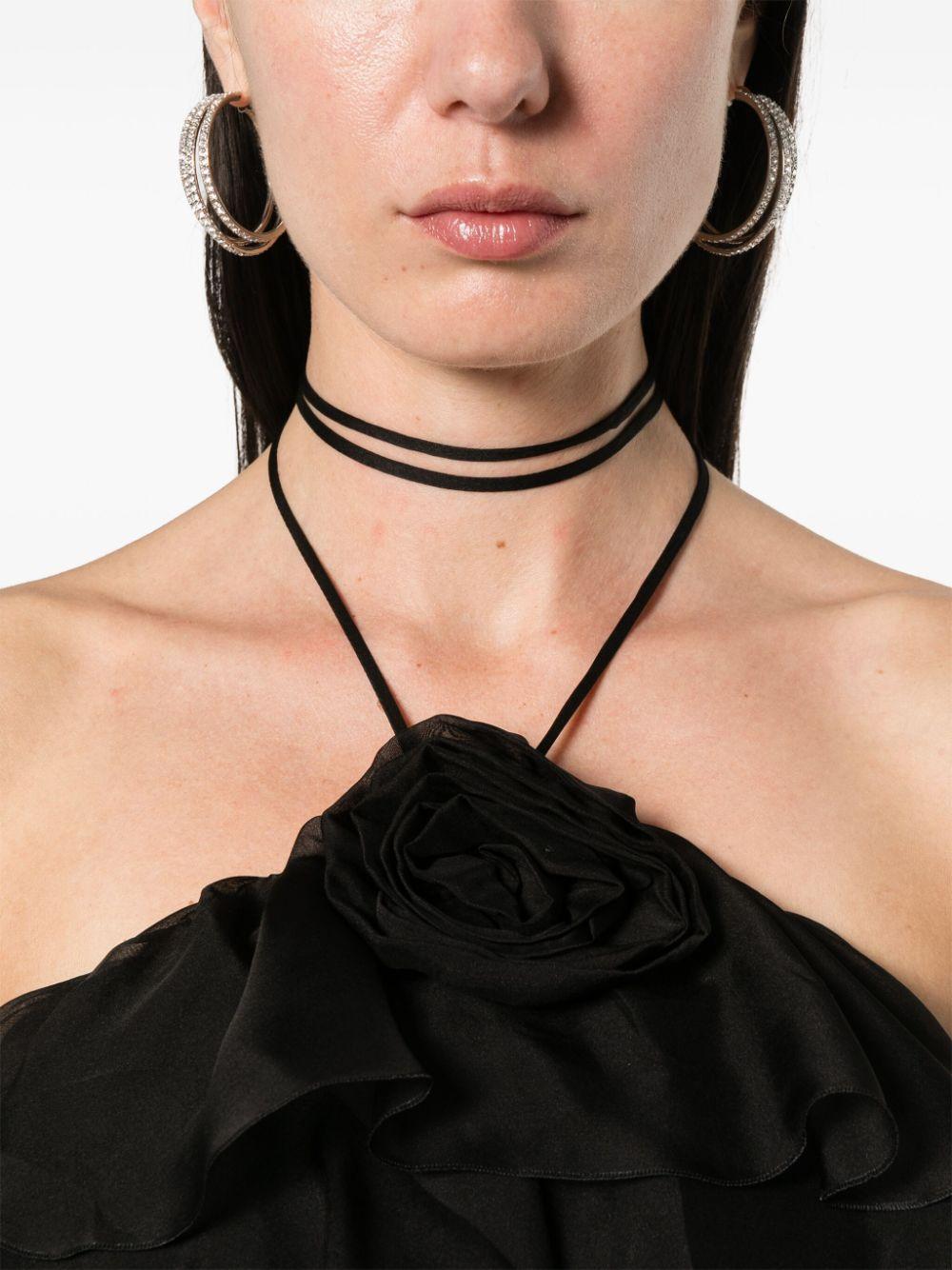 Blumarine Top With 3d Rose