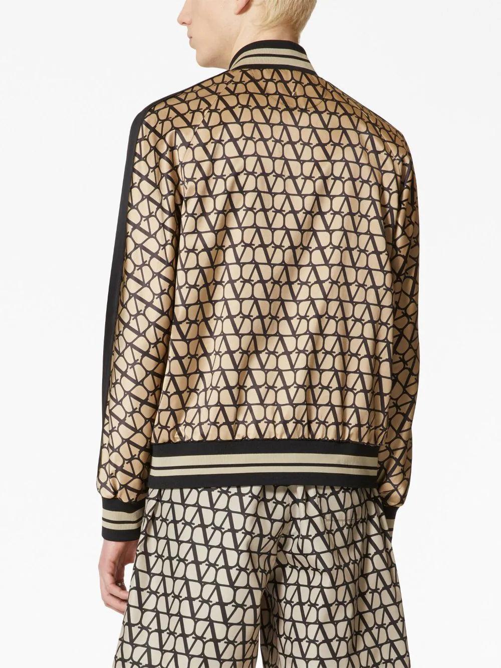 Valentino Garavani Bomber Jacket With All-over Toile Iconographe Print