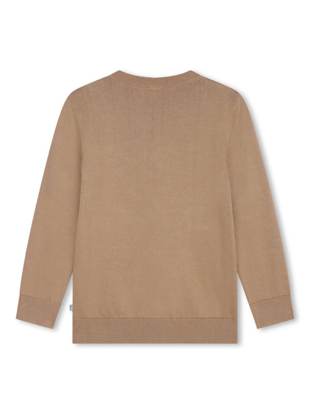 Boss Kids Jumper With Embossed Logo