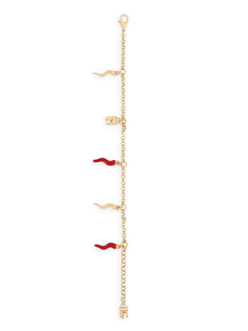 Dolce & Gabbana Bracelet With Dg Logo And Multi Horn Charm