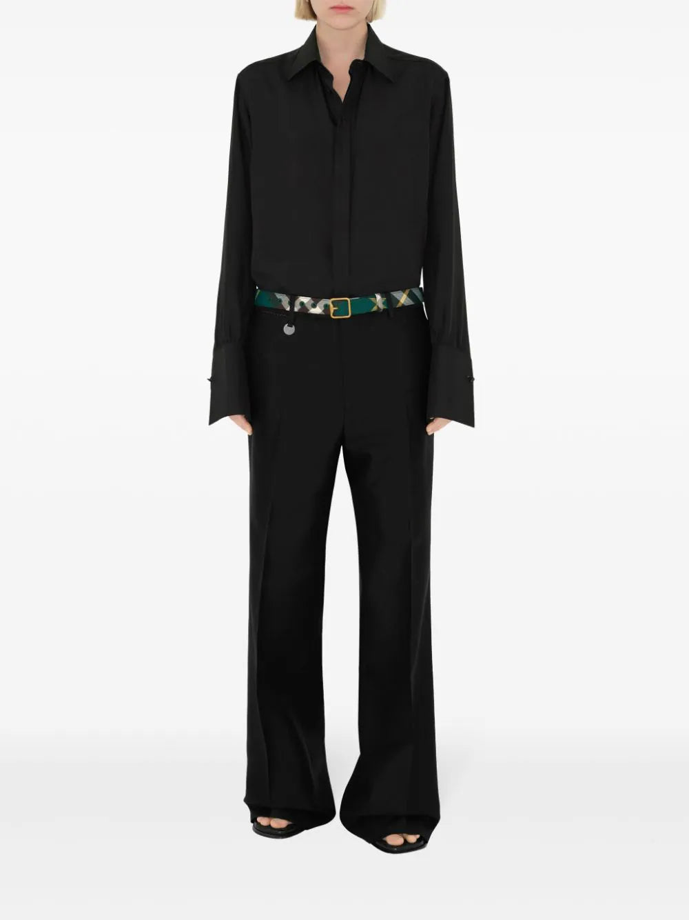 Burberry B Buckle Check Belt