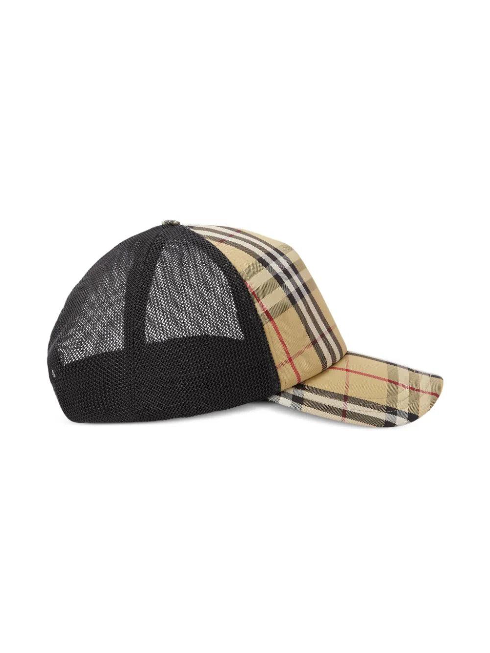 Burberry Check And Mesh Cap