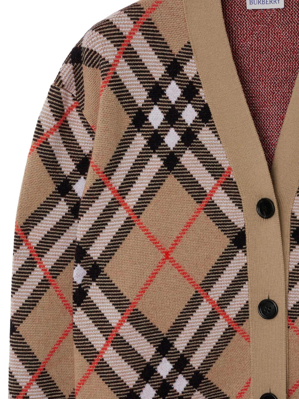 Burberry Check Cardigan
