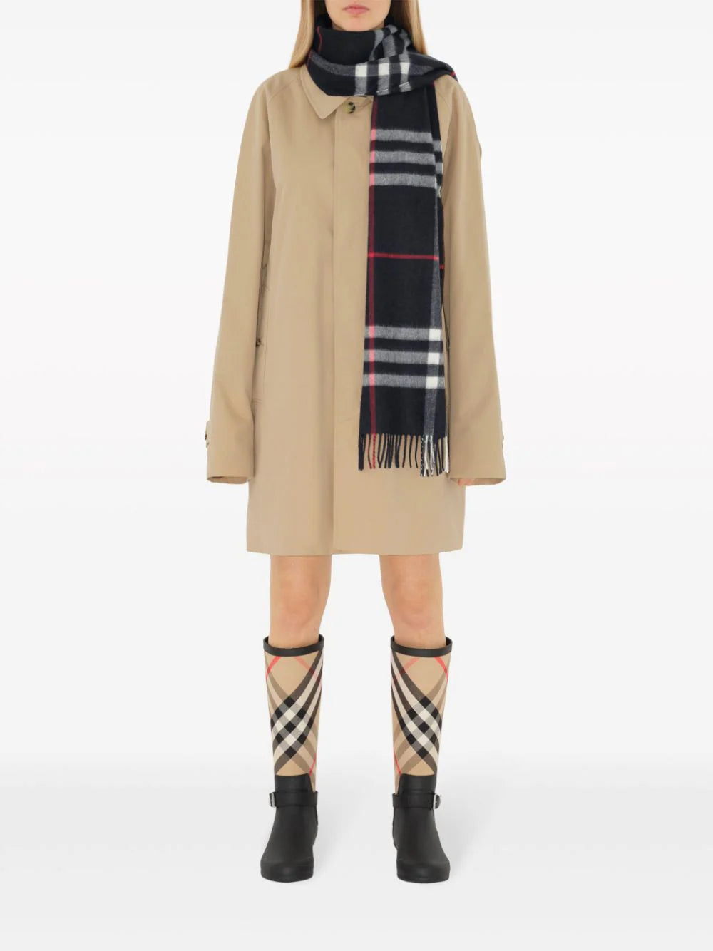 Burberry Check Cashmere Scarf