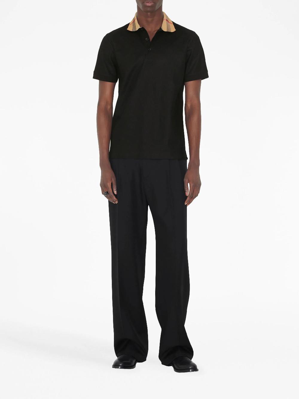 Burberry Check Collar Polo Shirt
