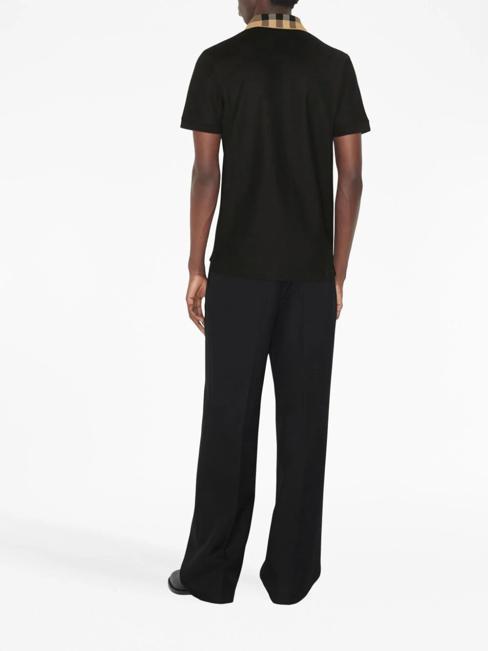 Burberry Check Collar Polo Shirt