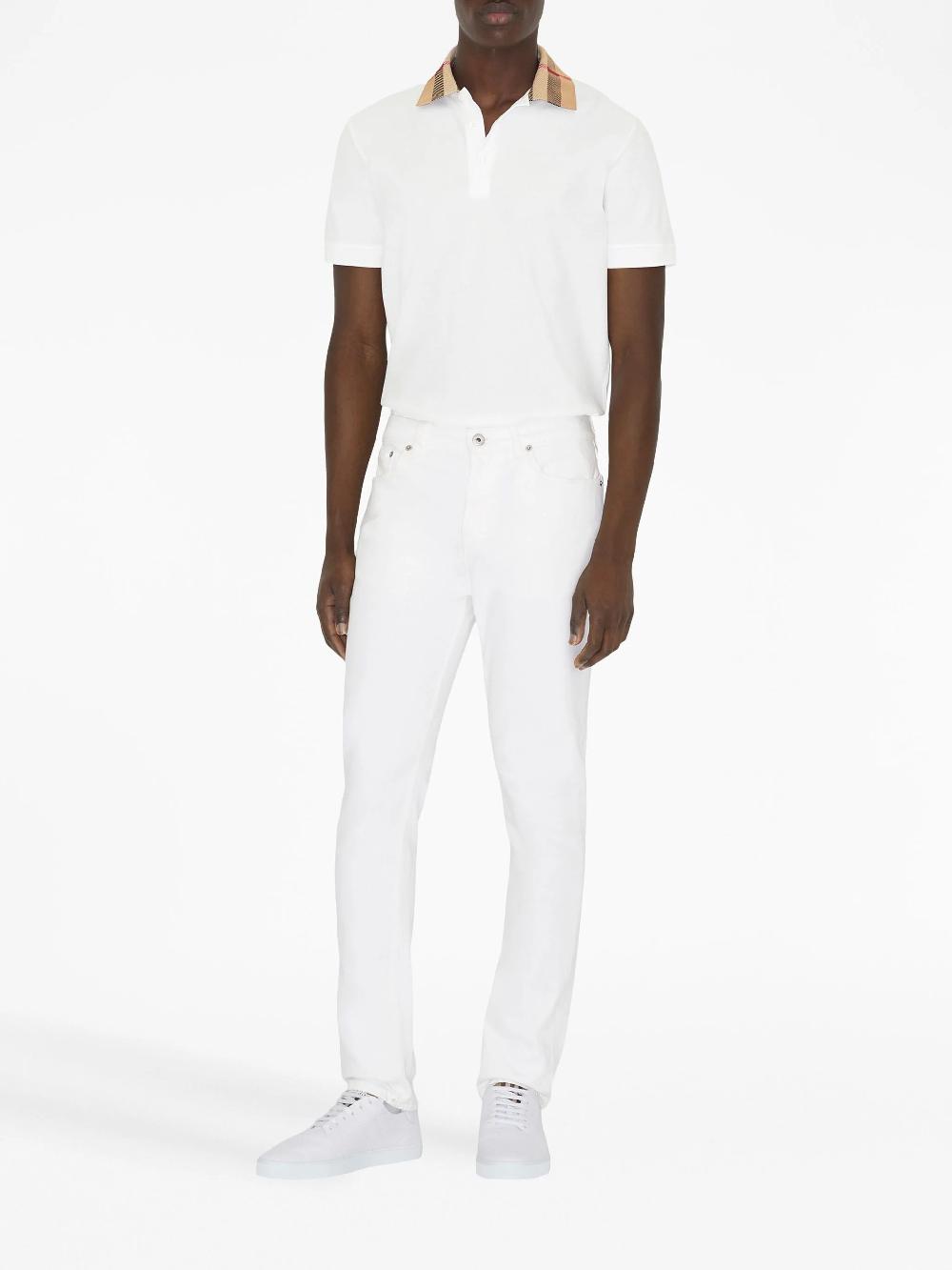 Burberry Check Collar Polo Shirt