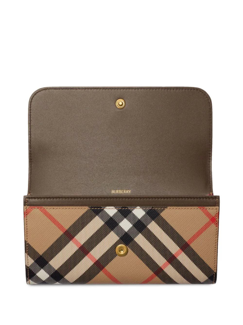 Burberry Check Continental Wallet
