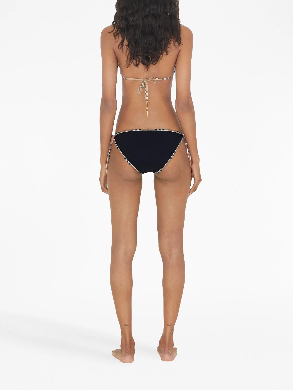 Burberry Check Detail Triangle Bikini