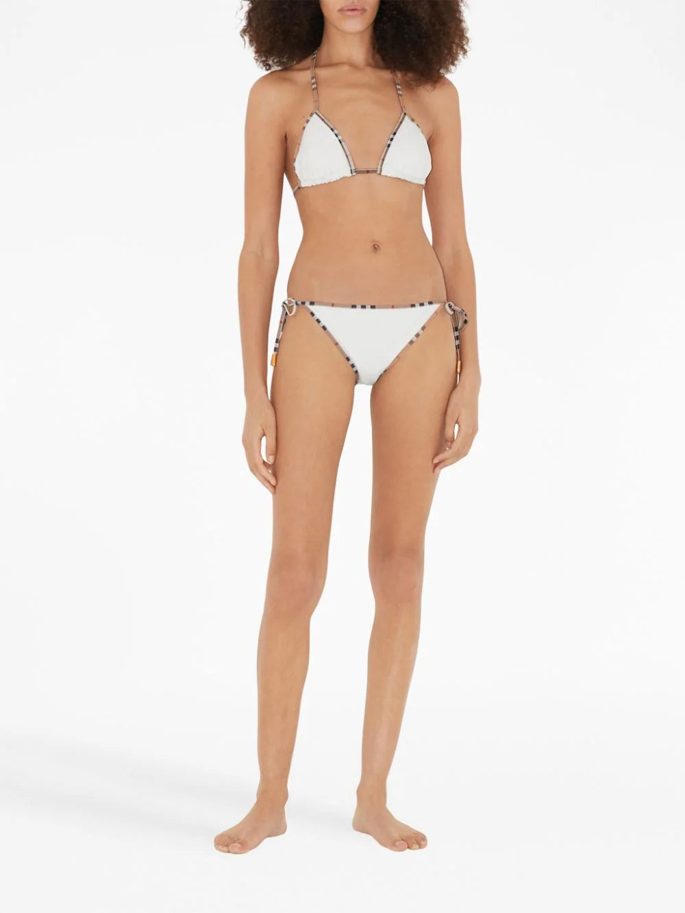 Burberry Check Detail Triangle Bikini