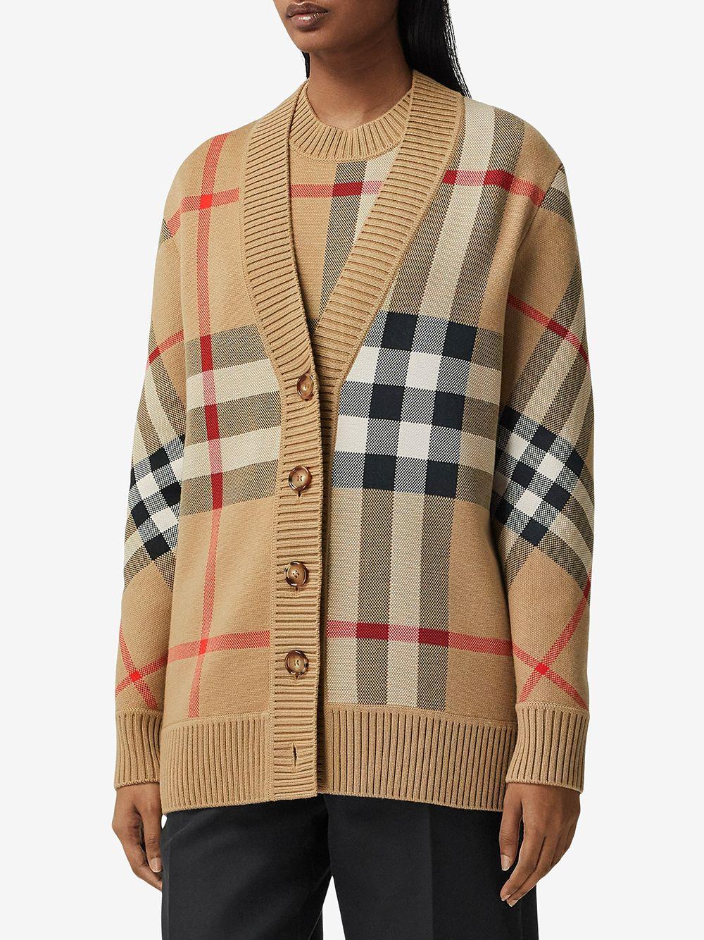 Burberry Check Jacquard Cardigan