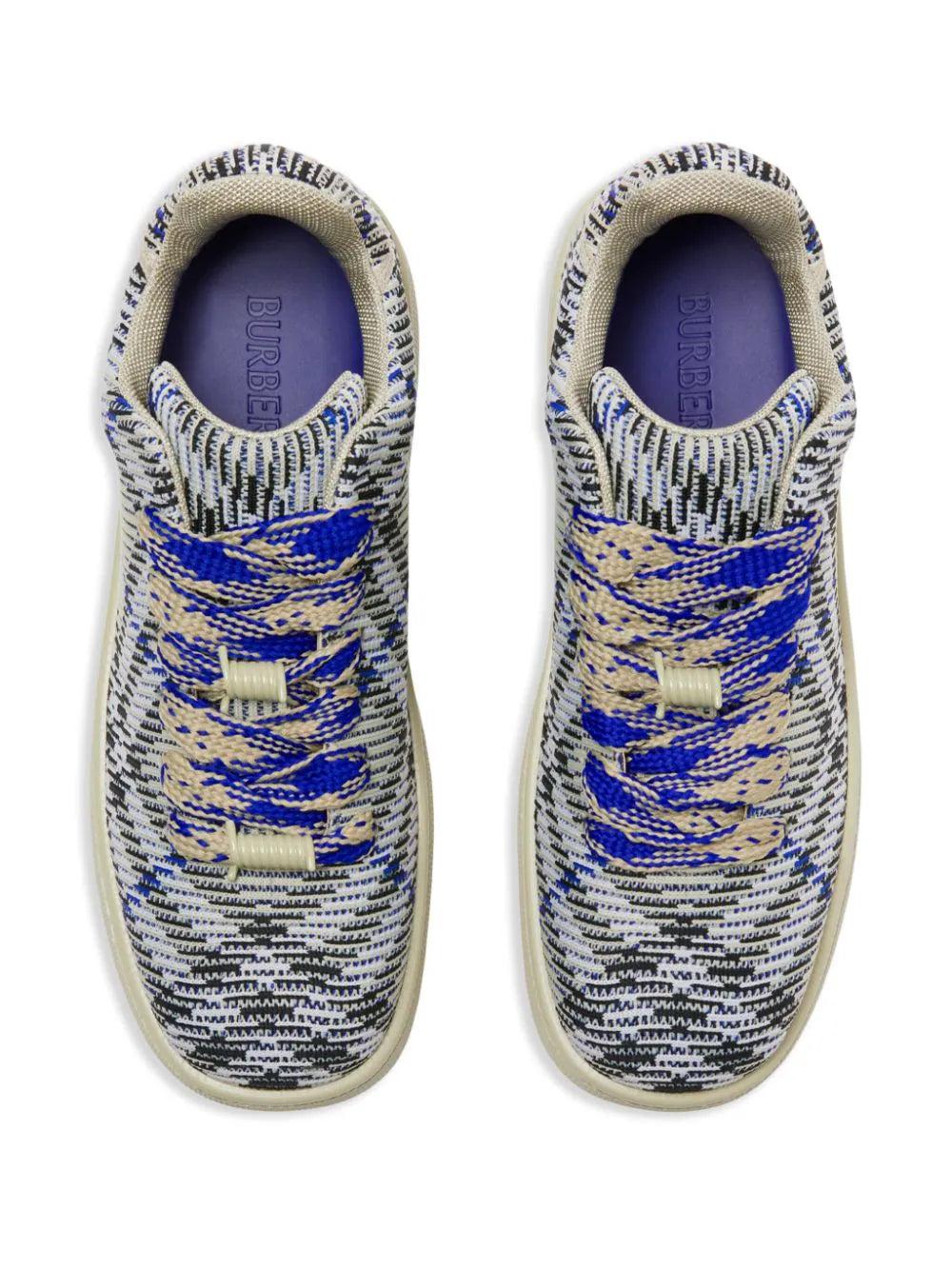 Burberry Check Knit Box Sneakers