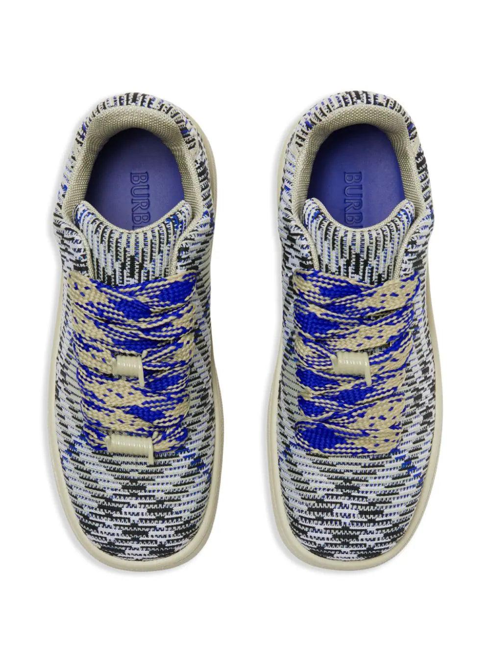 Burberry Check Knit Box Sneakers