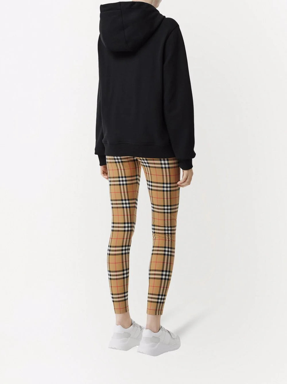 Burberry Check Leggings In Stretch Jersey