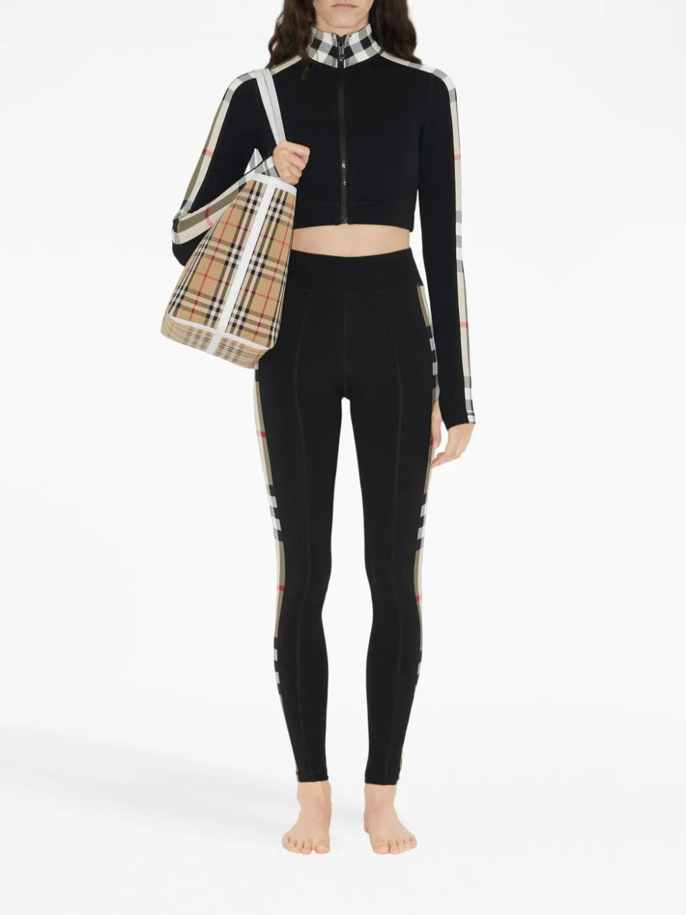 Burberry Check Panel Leggings