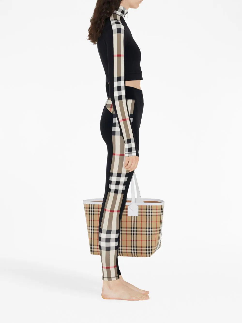 Burberry Check Panel Leggings