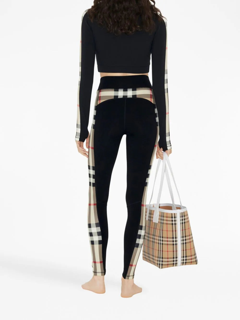 Burberry Check Panel Leggings