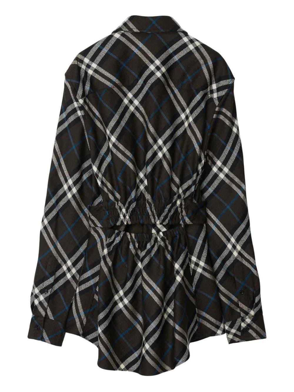 Burberry Check-pattern Belted Shirt